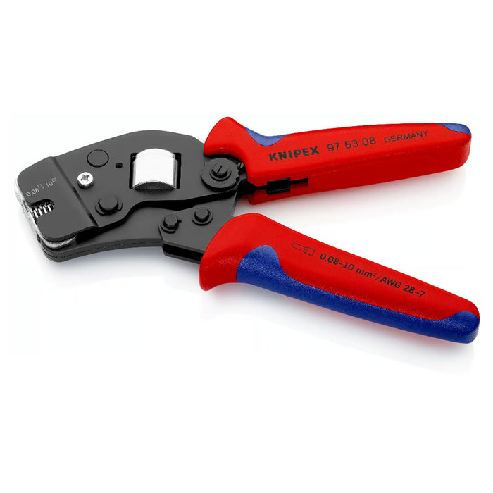 Kìm bấm cose pin rỗng KNIPEX 97 53 08 chiều dài 190mm, khả năng bấm cose từ 0.08mm² - 10mm²
