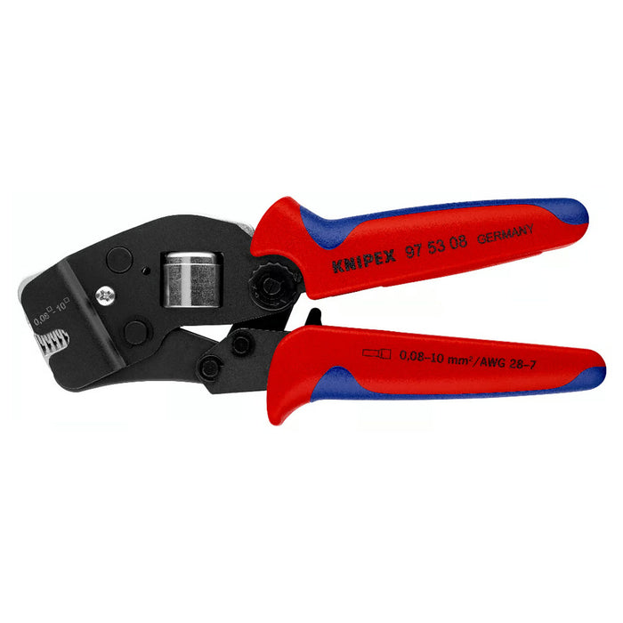 Kìm bấm cose pin rỗng KNIPEX 97 53 08 chiều dài 190mm, khả năng bấm cose từ 0.08mm² - 10mm²