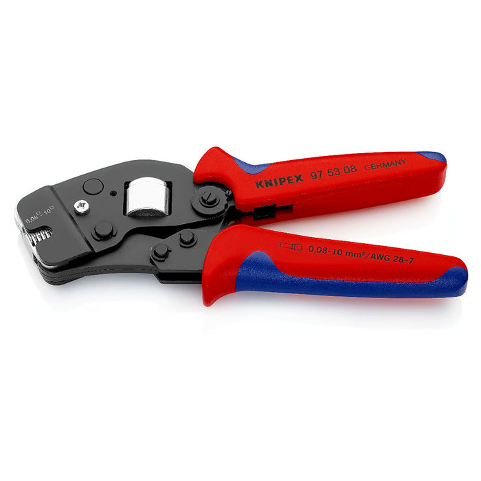 Kìm bấm cose pin rỗng KNIPEX 97 53 08 chiều dài 190mm, khả năng bấm cose từ 0.08mm² - 10mm²