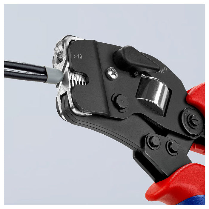 Kìm bấm cose pin rỗng KNIPEX 97 53 09 chiều dài 190mm, khả năng bấm cose từ 0.08mm² - 10/16mm²