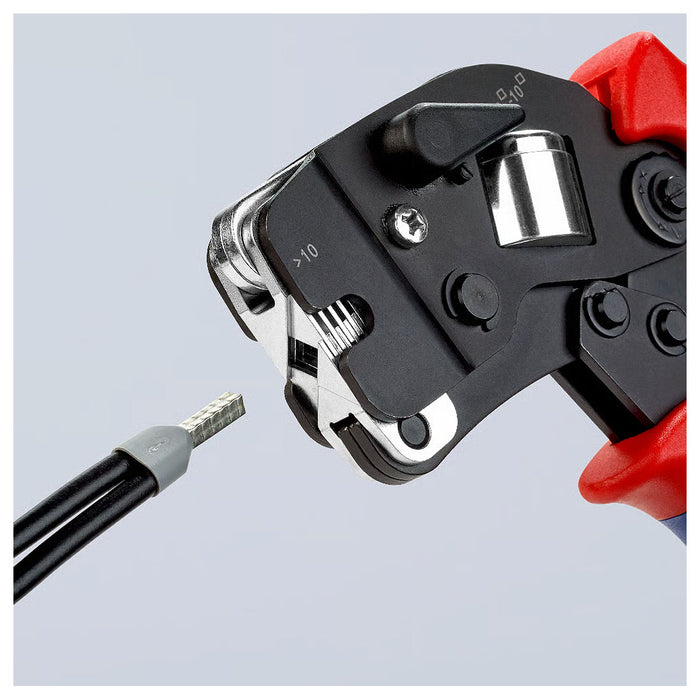 Kìm bấm cose pin rỗng KNIPEX 97 53 09 chiều dài 190mm, khả năng bấm cose từ 0.08mm² - 10/16mm²