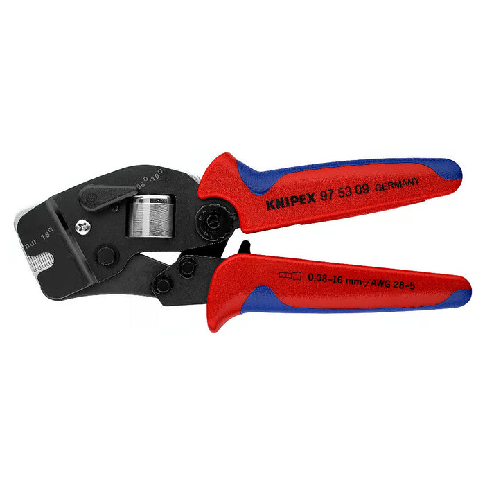 Kìm bấm cose pin rỗng KNIPEX 97 53 09 chiều dài 190mm, khả năng bấm cose từ 0.08mm² - 10/16mm²