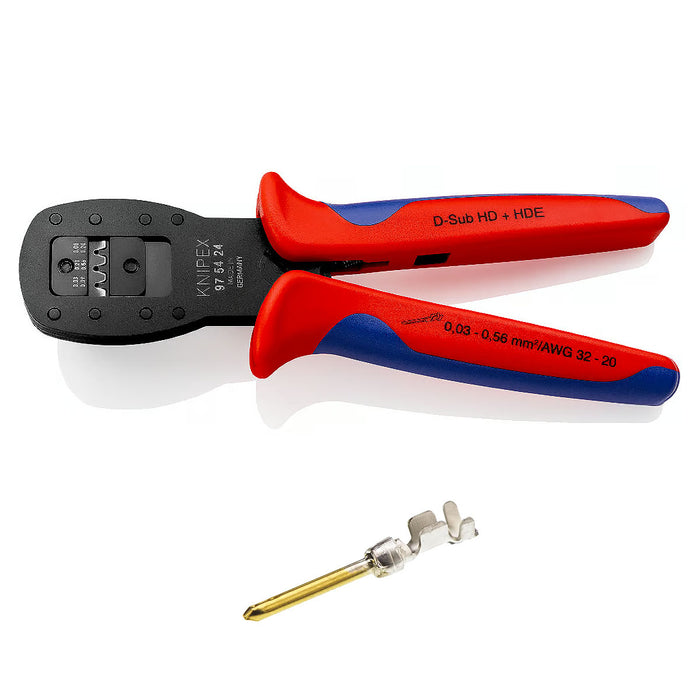 Kìm bấm cose D-Sub KNIPEX 97 54 24 chiều dài 190mm, khả năng bấm cose từ 0.03mm² - 0.56mm²