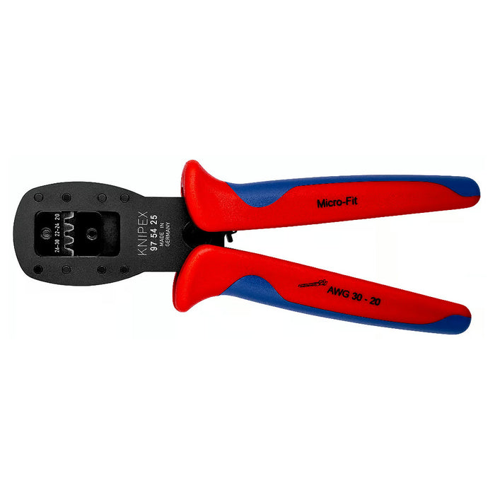 Kìm bấm cose Micro-Fit 3.0 Molex KNIPEX 97 54 25 chiều dài 190mm, khả năng bấm cose từ  0.03mm² - 0.56mm²