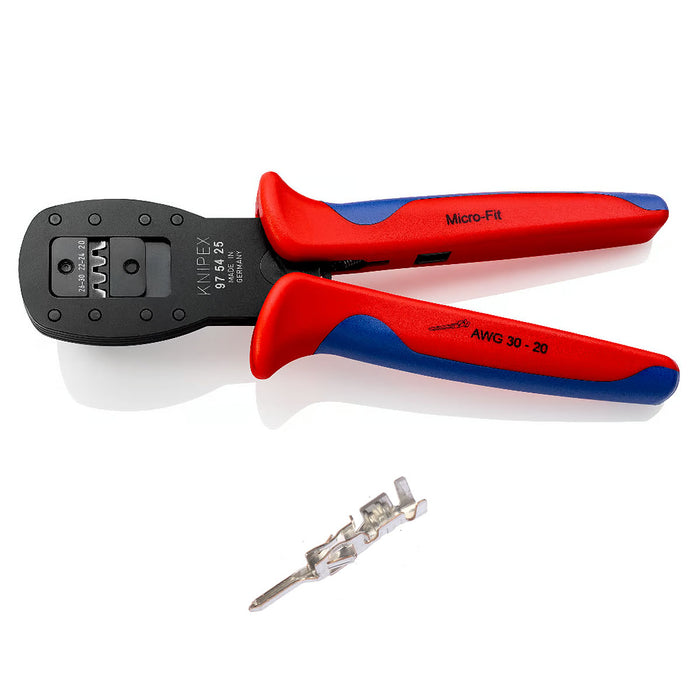 Kìm bấm cose Micro-Fit 3.0 Molex KNIPEX 97 54 25 chiều dài 190mm, khả năng bấm cose từ  0.03mm² - 0.56mm²
