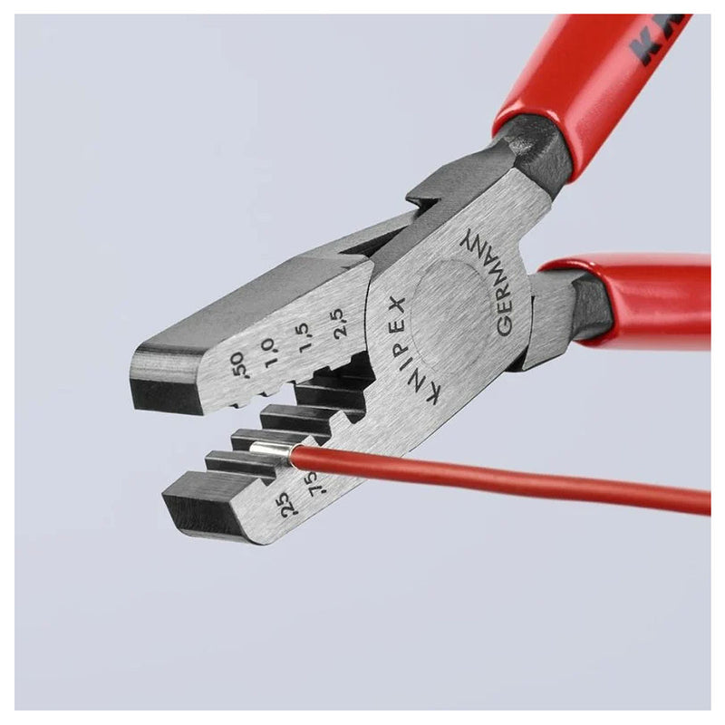 Kìm bấm cose pin rỗng KNIPEX 97 61 145 A chiều dài 145mm, khả năng bấm cose từ 0.25mm² - 2.5mm²