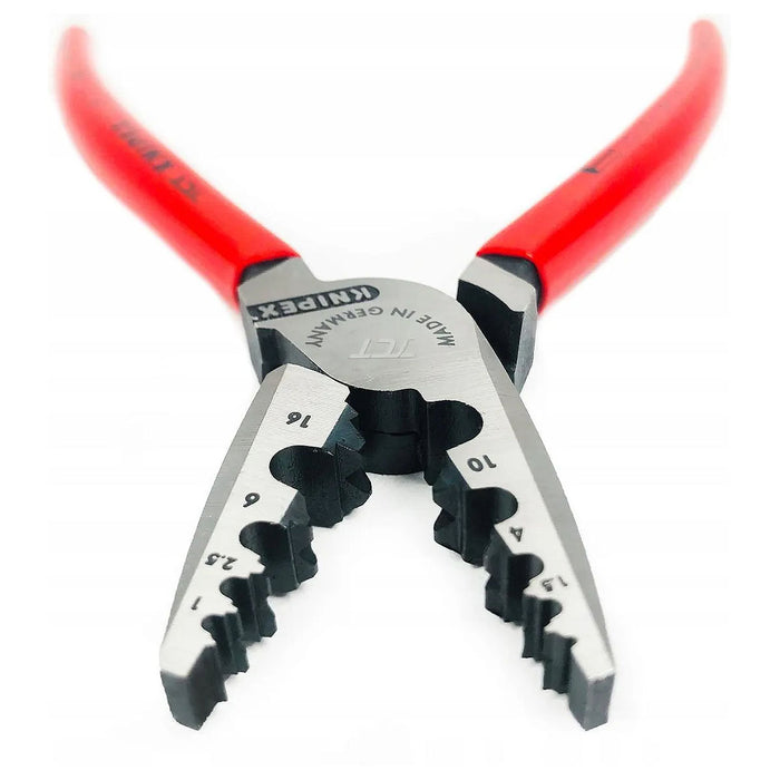 Kìm bấm cose pin rỗng KNIPEX 97 71 180 chiều dài 180mm, khả năng bấm cose từ 0.25mm² - 16mm²