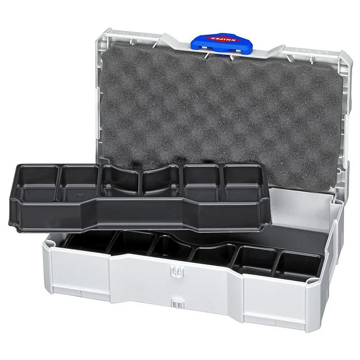 Bộ kìm bấm cose pin rỗng và hộp linh kiện KNIPEX 97 90 15