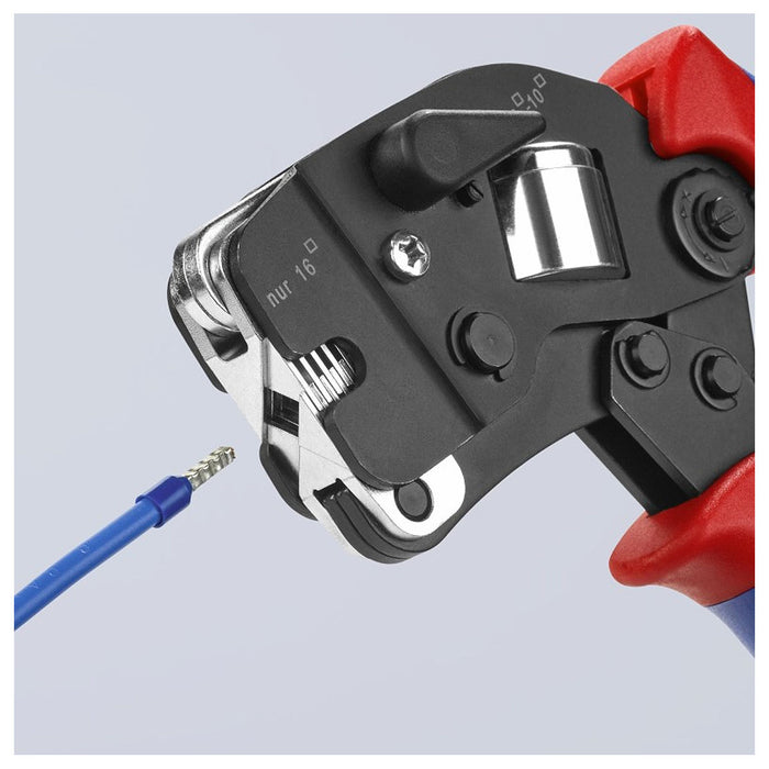 Bộ kìm bấm cose pin rỗng và hộp linh kiện KNIPEX 97 90 17