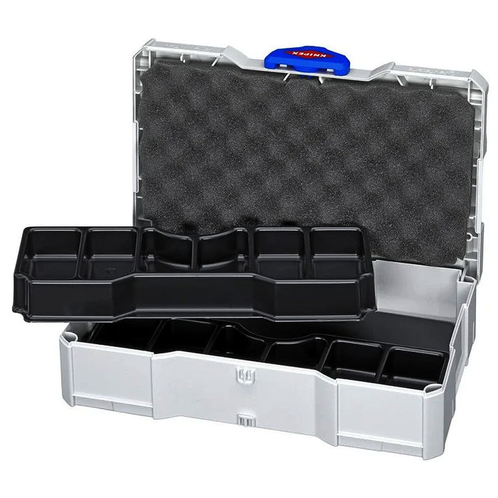 Bộ kìm bấm cose pin rỗng và hộp linh kiện KNIPEX 97 90 17