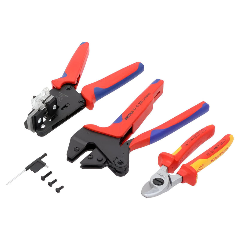 Bộ kìm chuyên dụng cho thi công điện năng lượng mặt trời 3 chi tiết KNIPEX 97 91 01