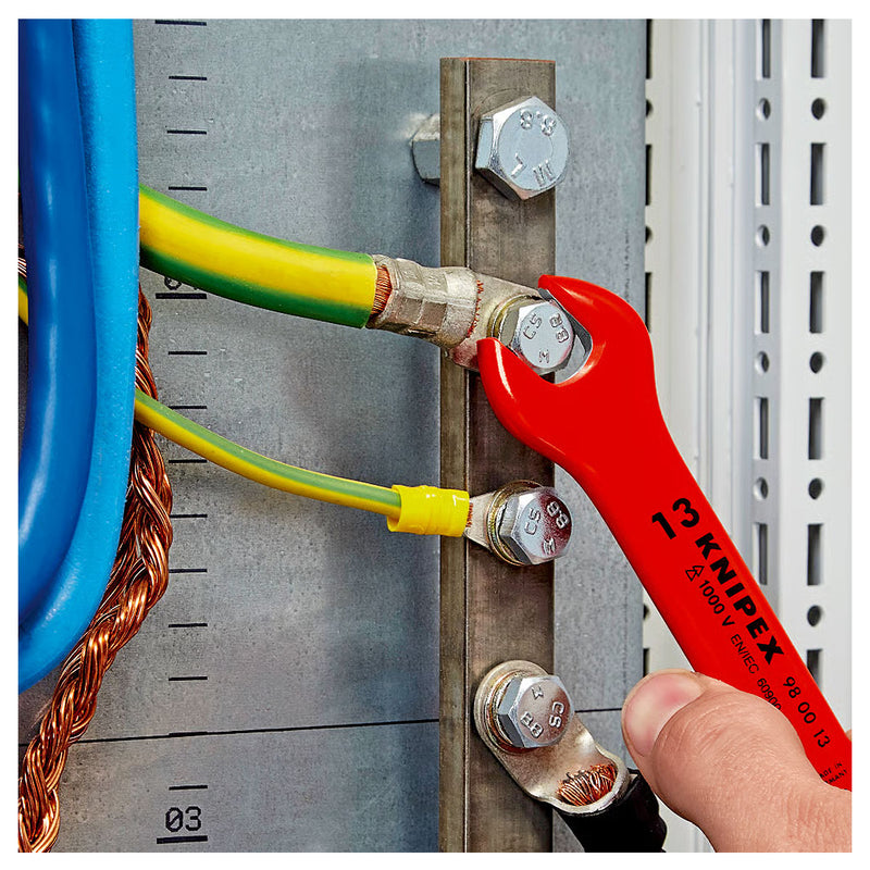Cờ lê miệng cách điện 1000V hệ mét KNIPEX kích thước từ 7mm - 27mm