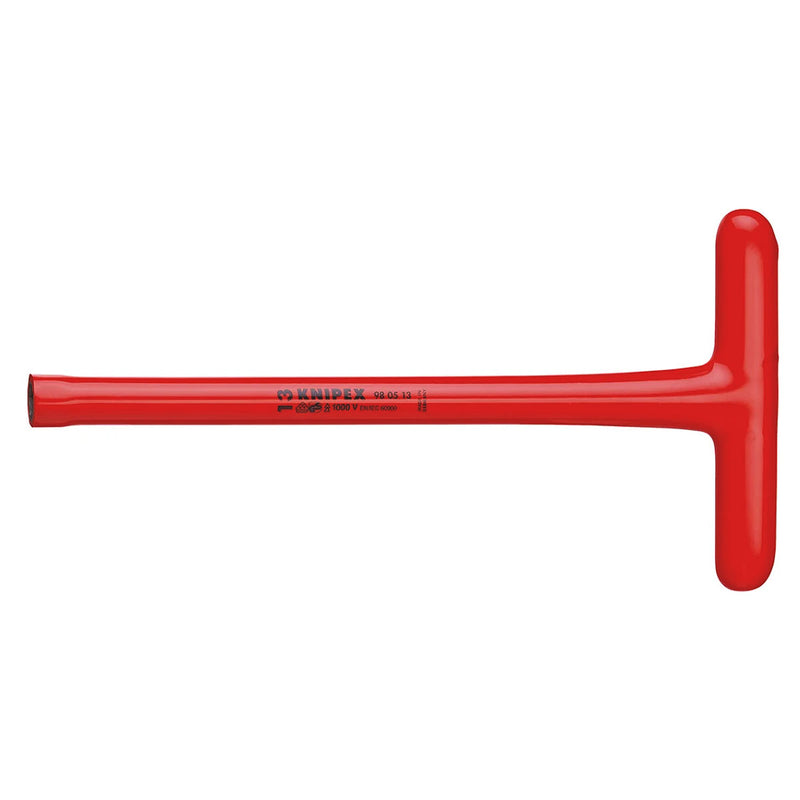 Cây siết con tán kiểu tua vít tay cầm chữ T KNIPEX cách điện 1000V, chiều dài 300mm, kích thước từ 13mm - 19mm
