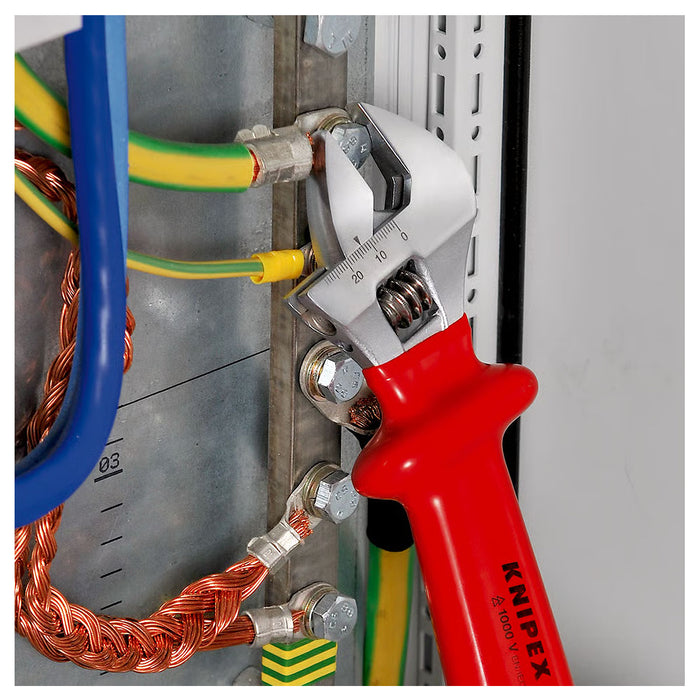 Mỏ lết cách điện 1000V KNIPEX 98 07 250 chiều dài 260mm, mở ngàm tối đa 30mm