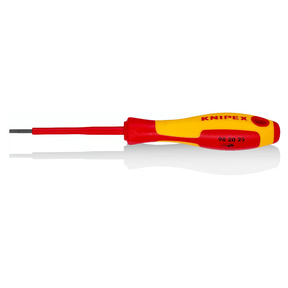 Tua vít dẹp KNIPEX cách điện 1000V, kích thước từ 2.5mm - 10mm