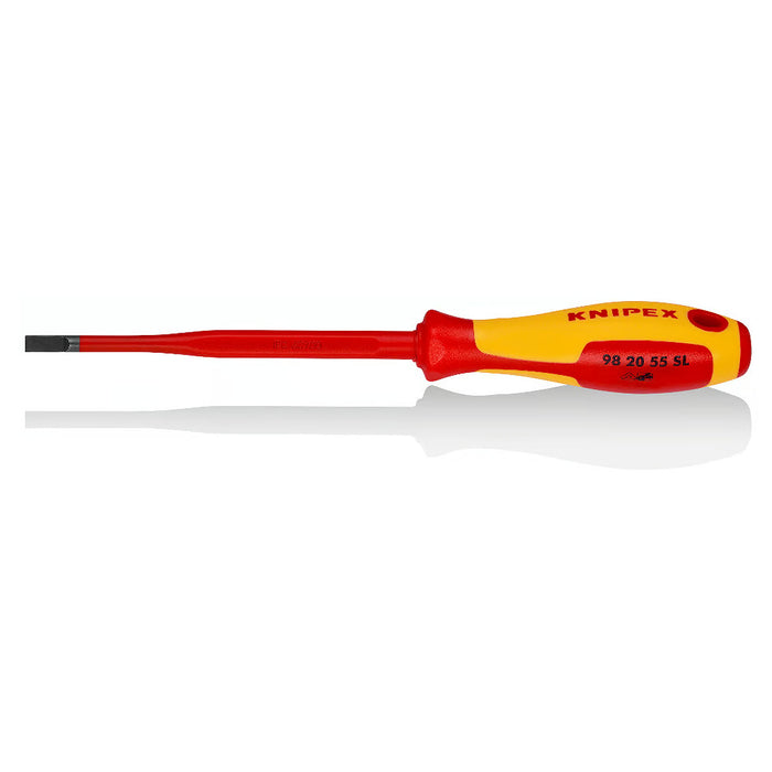 Tua vít dẹp dáng Slim KNIPEX cách điện 1000V, kích thước từ 3.5mm - 6.5mm