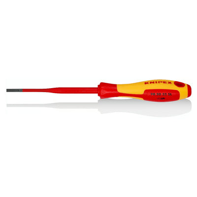 Tua vít dẹp dáng Slim KNIPEX cách điện 1000V, kích thước từ 3.5mm - 6.5mm