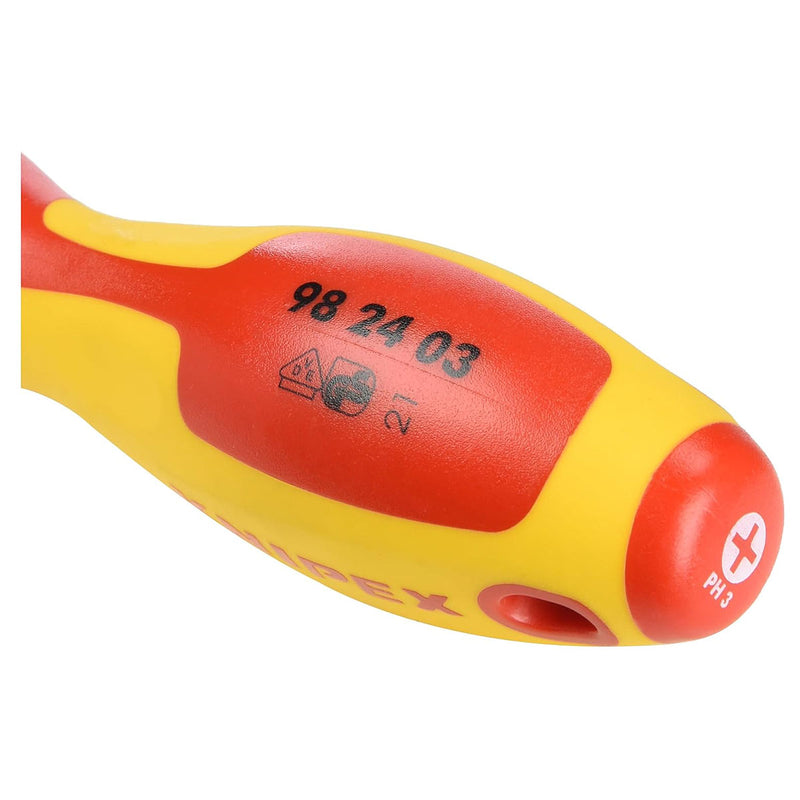 Tua vít bake KNIPEX cách điện 1000V, kích thước từ PH0 - PH4