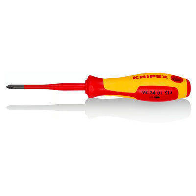 Tua vít Plus/Minus Phillips dáng Slim KNIPEX cách điện 1000V, kích thước từ PH/S1 - PH/S2