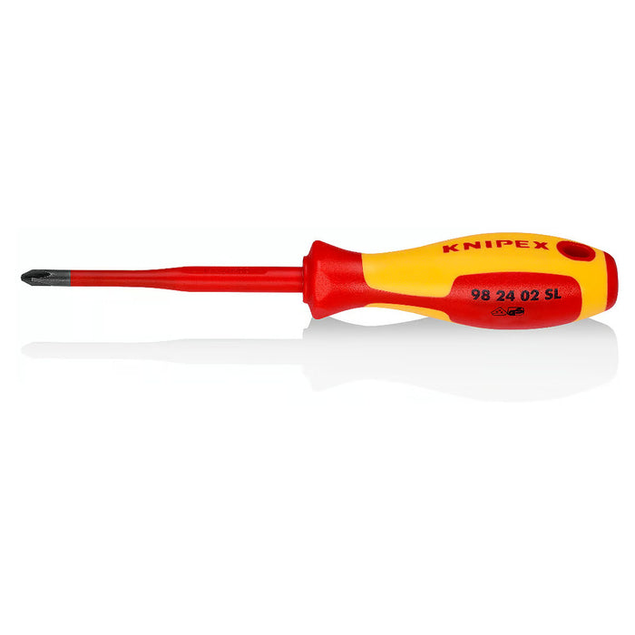 Tua vít bake dáng Slim KNIPEX cách điện 1000V, kích thước PH1 - PH2