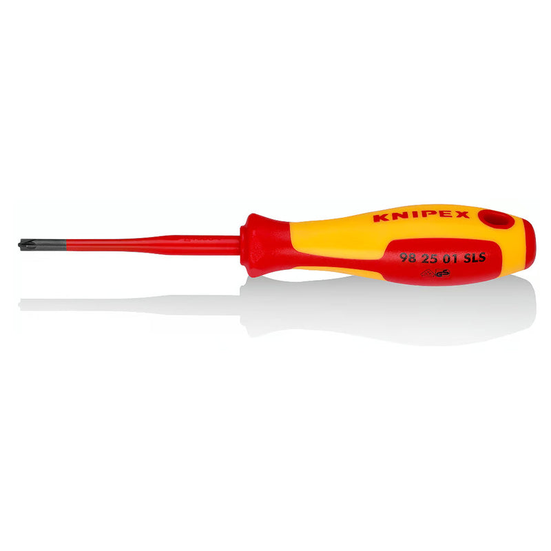 Tua vít Plus/Minus Pozi dáng Slim KNIPEX cách điện 1000V, kích thước từ PZ/S1 - PZ/S2