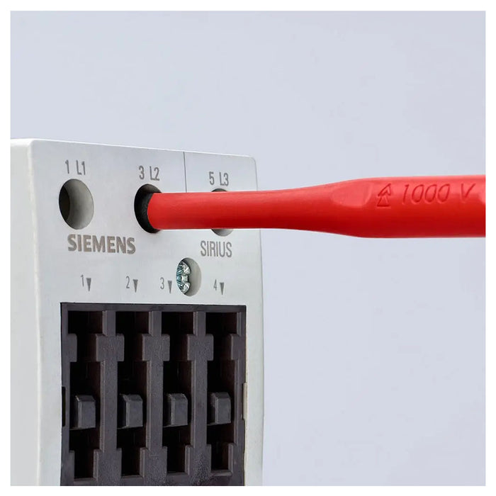 Tua vít Pozi dáng Slim KNIPEX cách điện 1000V, kích thước từ PZ1 - PZ2