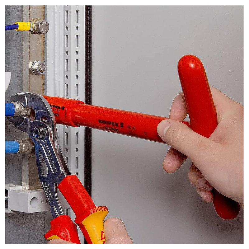 Cần siết tuýp chữ T KNIPEX cách điện 1000V, chiều dài 200mm, cốt từ 3/8 inch - 1/2 inch