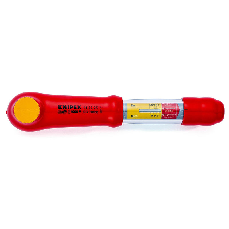 Cần siết lực, có đảo chiều KNIPEX cách điện 1000V, cốt 3/8 inch, dãi lực từ 5Nm - 50Nm