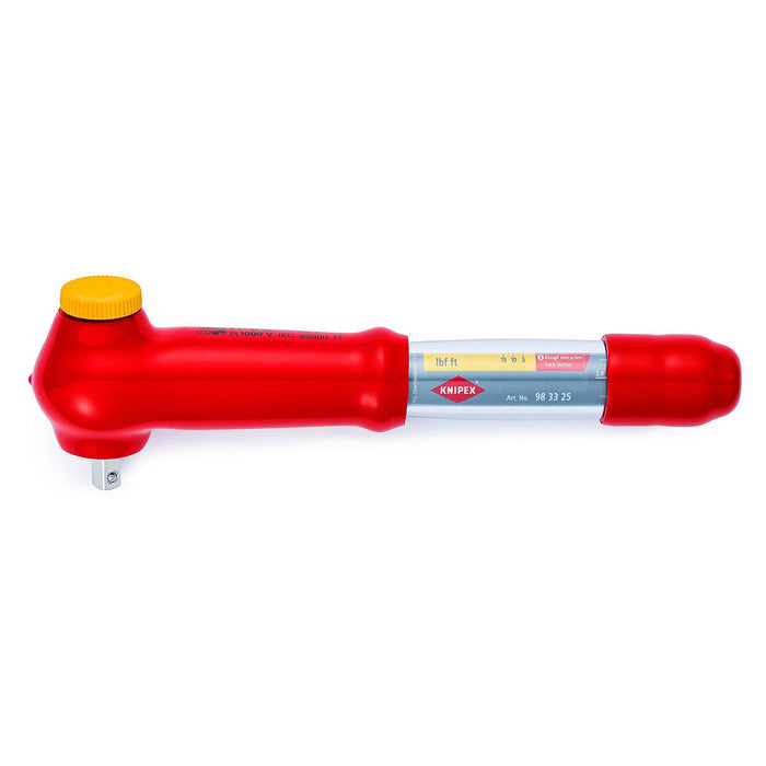Cần siết lực, có đảo chiều KNIPEX cách điện 1000V, cốt 3/8 inch, dãi lực từ 5Nm - 50Nm