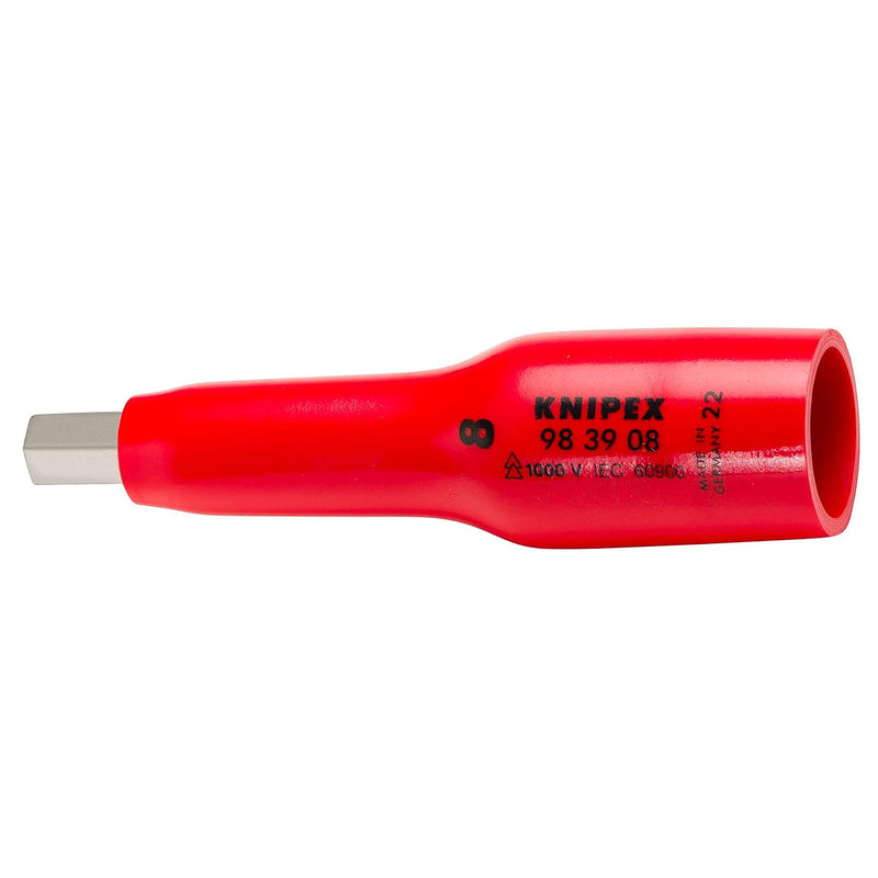 Mũi vặn vít đầu lục giác KNIPEX cách điện 1000V, kích thước từ 2.5mm - 8mm, gắn đầu siết bu lông cốt 3/8 inch