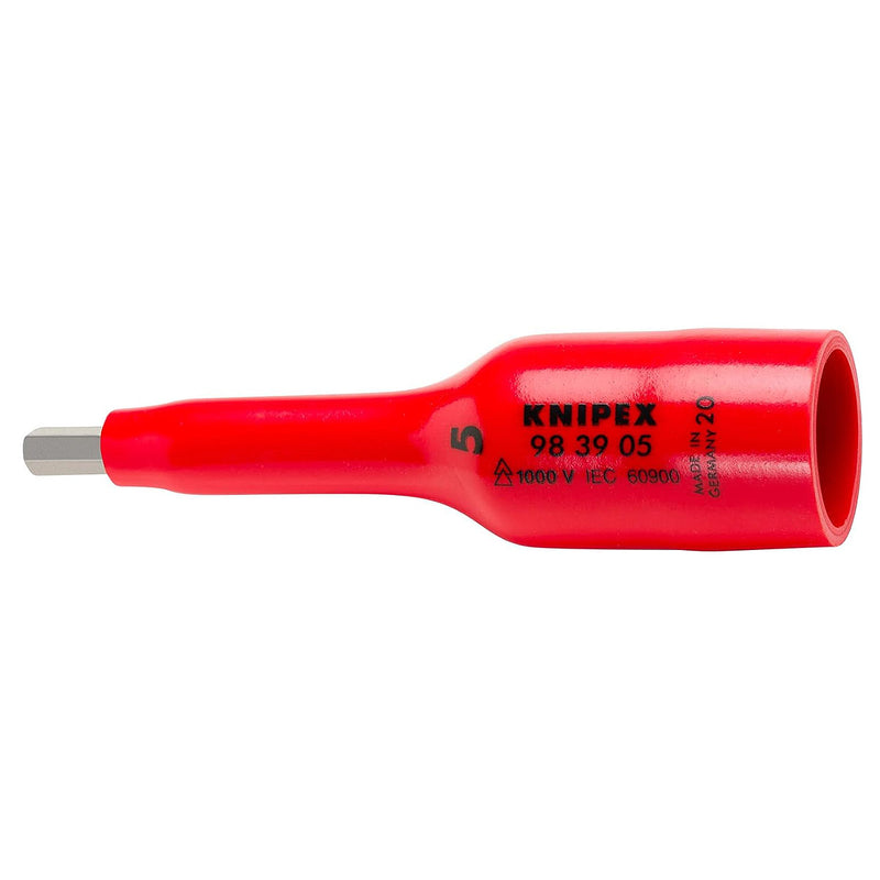 Mũi vặn vít đầu lục giác KNIPEX cách điện 1000V, kích thước từ 2.5mm - 8mm, gắn đầu siết bu lông cốt 3/8 inch