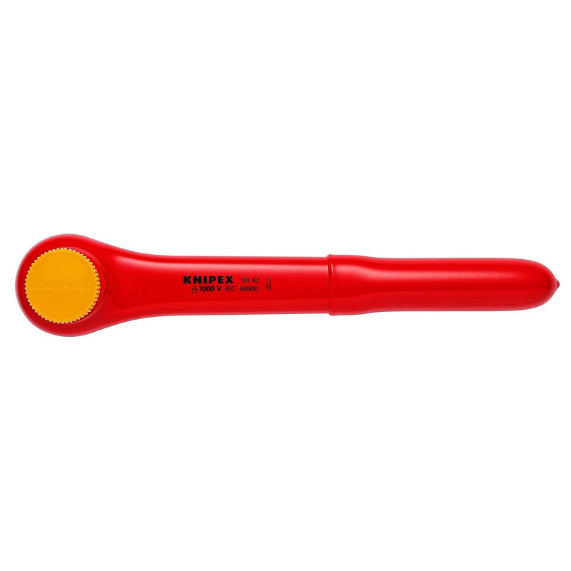 Cần siết tuýp, có đảo chiều KNIPEX 98 42 cách điện 1000V, cốt 1/2 inch, chiều dài 265mm
