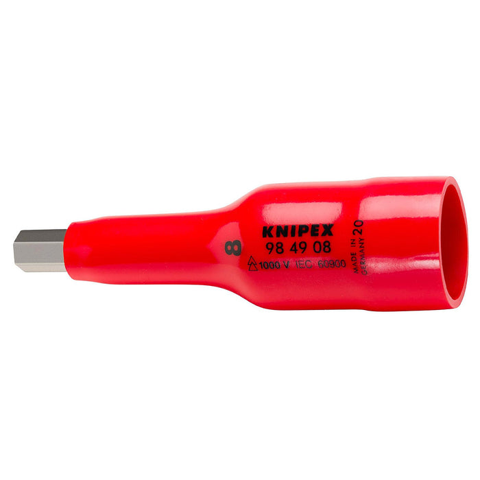 Mũi vặn vít đầu lục giác KNIPEX cách điện 1000V, kích thước từ 5mm - 8mm, gắn đầu siết bu lông cốt 1/2 inch