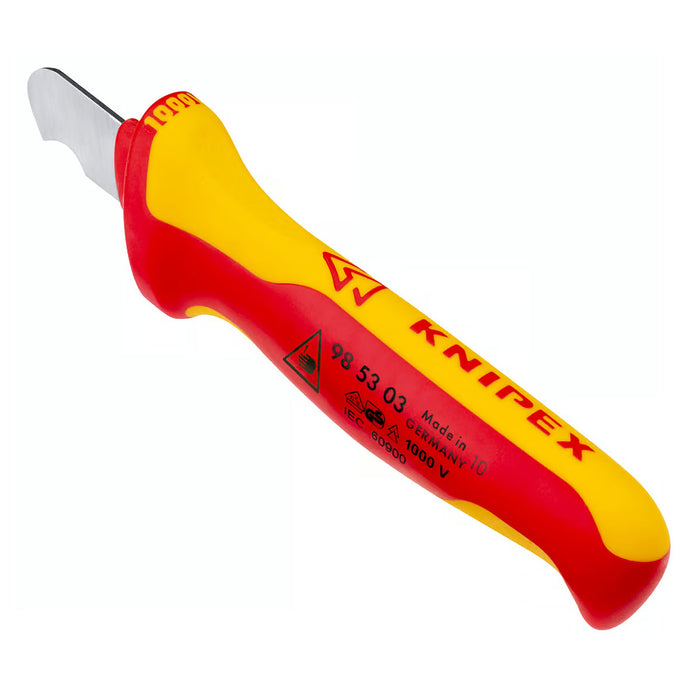 Dao rọc cáp KNIPEX 98 53 03 cách điện 1000V chiều dài lưỡi 28mm