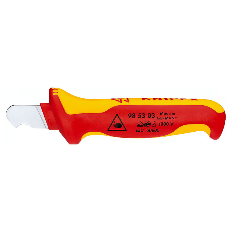 Dao rọc cáp KNIPEX 98 53 03 cách điện 1000V chiều dài lưỡi 28mm