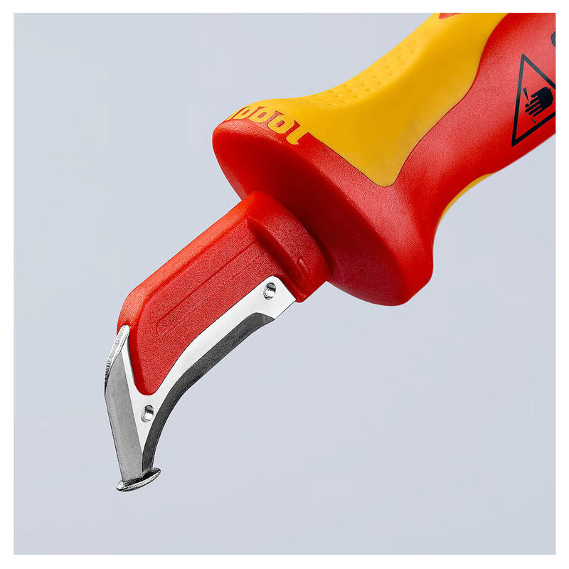 Dao rọc cáp KNIPEX 98 55 cách điện 1000V chiều dài lưỡi 38mm