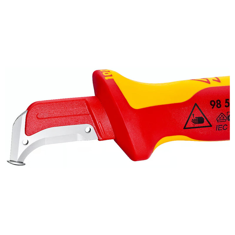Dao rọc cáp KNIPEX 98 55 cách điện 1000V chiều dài lưỡi 38mm