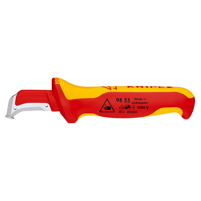 Dao rọc cáp KNIPEX 98 55 cách điện 1000V chiều dài lưỡi 38mm