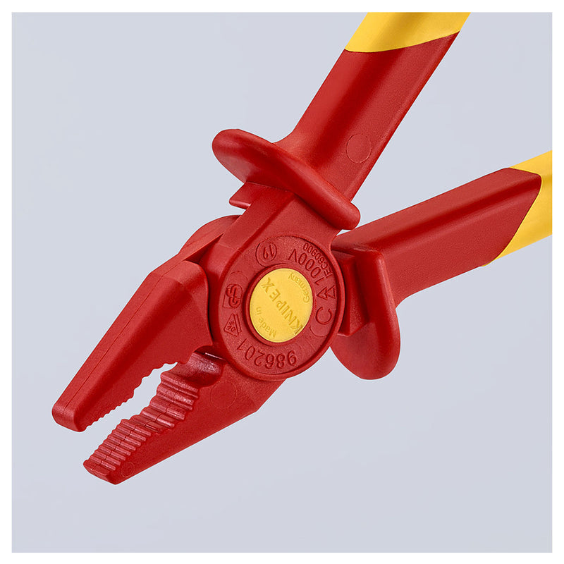 Kìm bằng chất liệu nhựa KNIPEX 98 62 01 cách điện 1000V, chiều dài 180mm