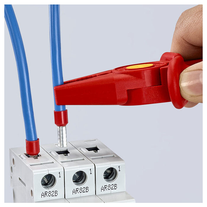 Kìm bằng chất liệu nhựa KNIPEX 98 62 01 cách điện 1000V, chiều dài 180mm