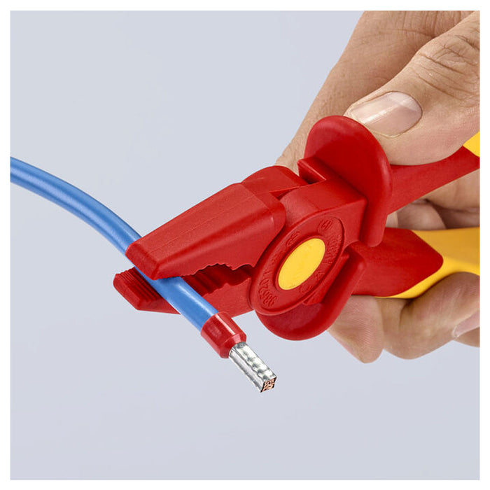 Kìm bằng chất liệu nhựa KNIPEX 98 62 01 cách điện 1000V, chiều dài 180mm