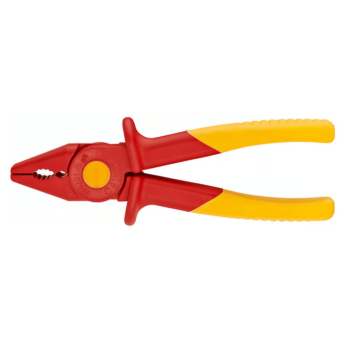 Kìm bằng chất liệu nhựa KNIPEX 98 62 01 cách điện 1000V, chiều dài 180mm