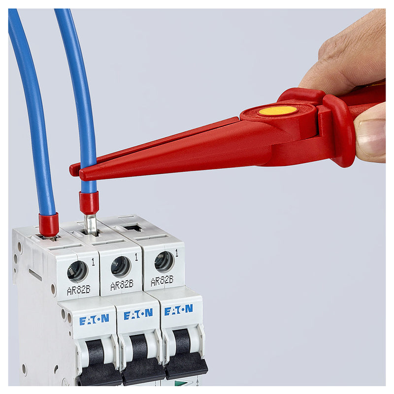 Kìm nhọn chất liệu nhựa KNIPEX 98 62 02 cách điện 1000V, chiều dài 220mm