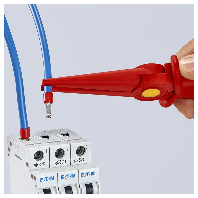 Kìm nhọn chất liệu nhựa KNIPEX 98 62 02 cách điện 1000V, chiều dài 220mm