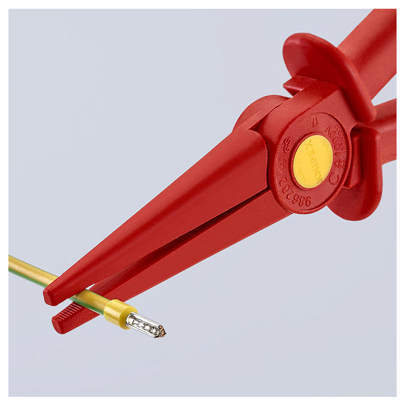 Kìm nhọn chất liệu nhựa KNIPEX 98 62 02 cách điện 1000V, chiều dài 220mm