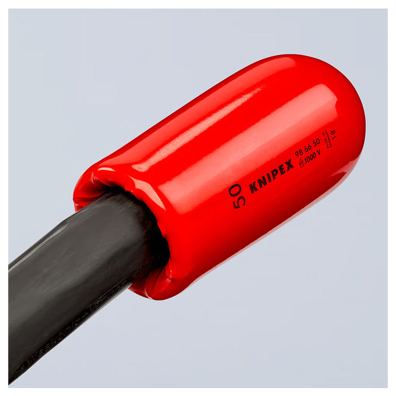 Đầu chụp dây cáp, dạng kẹp KNIPEX cách điện 1000V, đường kính chụp cho dây từ 10mm - 60mm