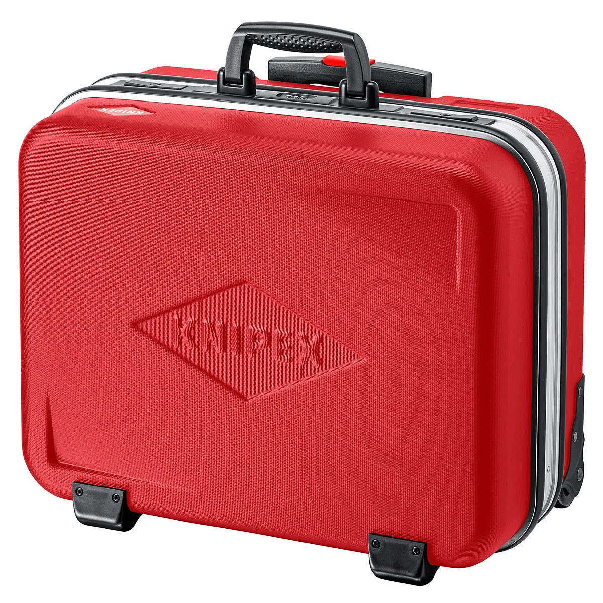 Vali chứa dụng cụ cở lớn, có tay nắm kéo BIG Twin Move RED KNIPEX 98 99 15 LE chất liệu nhựa ABS, khung viền nhôm