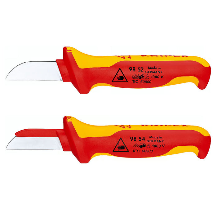 Dao rọc cáp KNIPEX cách điện 1000V chiều dài lưỡi 50mm