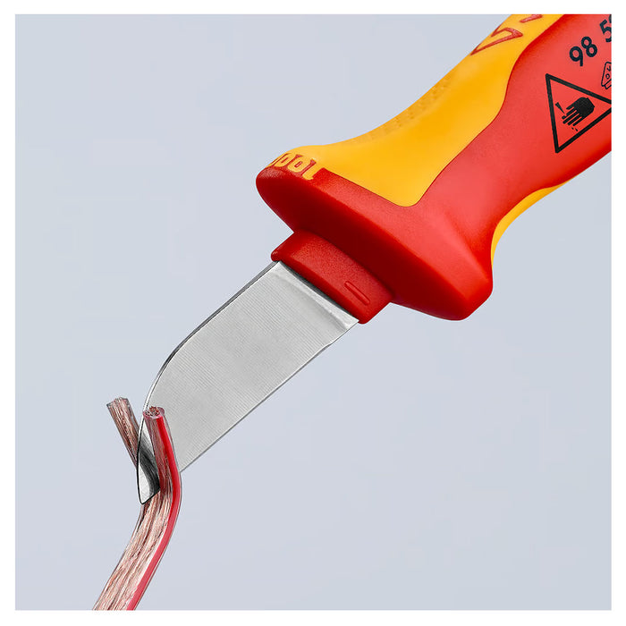 Dao rọc cáp KNIPEX cách điện 1000V chiều dài lưỡi 50mm