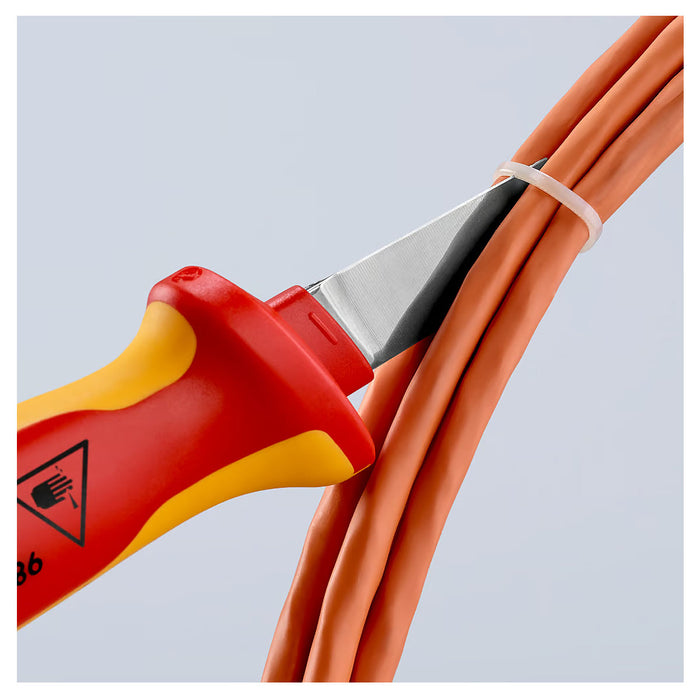 Dao rọc cáp KNIPEX cách điện 1000V chiều dài lưỡi 50mm